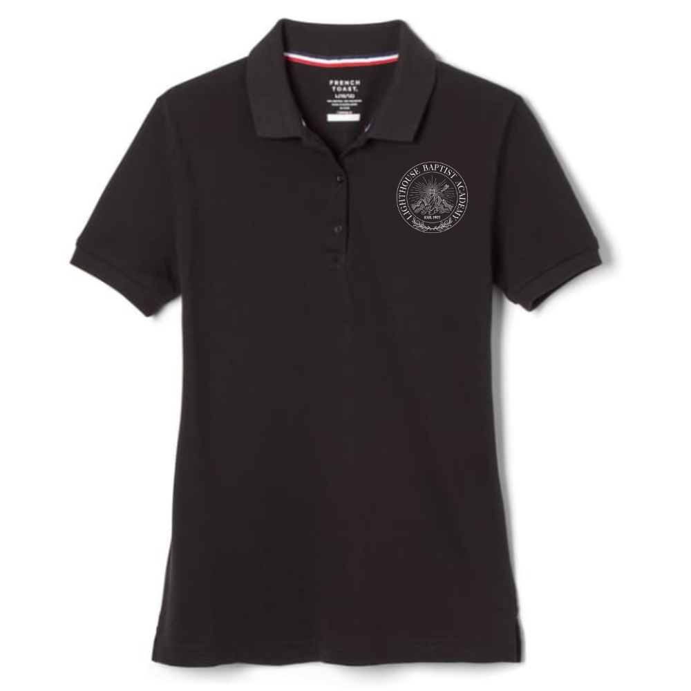 Girls Short Sleeve Polo w/logo